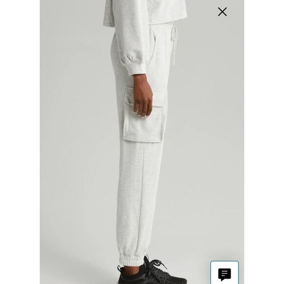 Zella Grey Pocket Cozy Utility Cargo Jogger Sweatpants Size XS - Picture 9 of 9